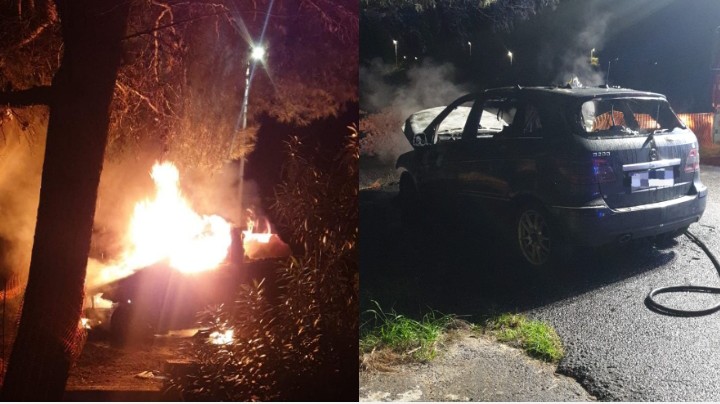 Portoscuso, a fuoco l’auto di una famiglia: all’interno seggiolini dei bimbi e documenti