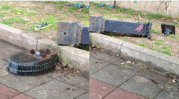 Cagliari, a Pirri lo show degli incivili: divelta la fontanella dell’acqua