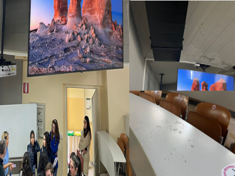 Cagliari, nuovi crolli e studenti impauriti nelle aule di Sa Duchessa: “Intonaco sbriciolato dai soffitti imbottiti di acqua”