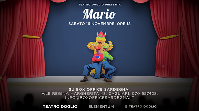 Aperte le vendite per ‘MARIO’: l’avventura del celebre idraulico arriva sul palco di Teatro Doglio