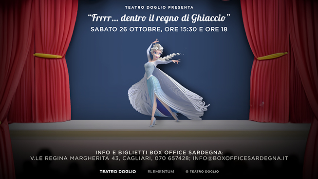 Teatro Doglio annuncia una nuova replica dello spettacolo ispirato al regno di Frozen: “Frrr –dentro il Regno di Ghiaccio”
