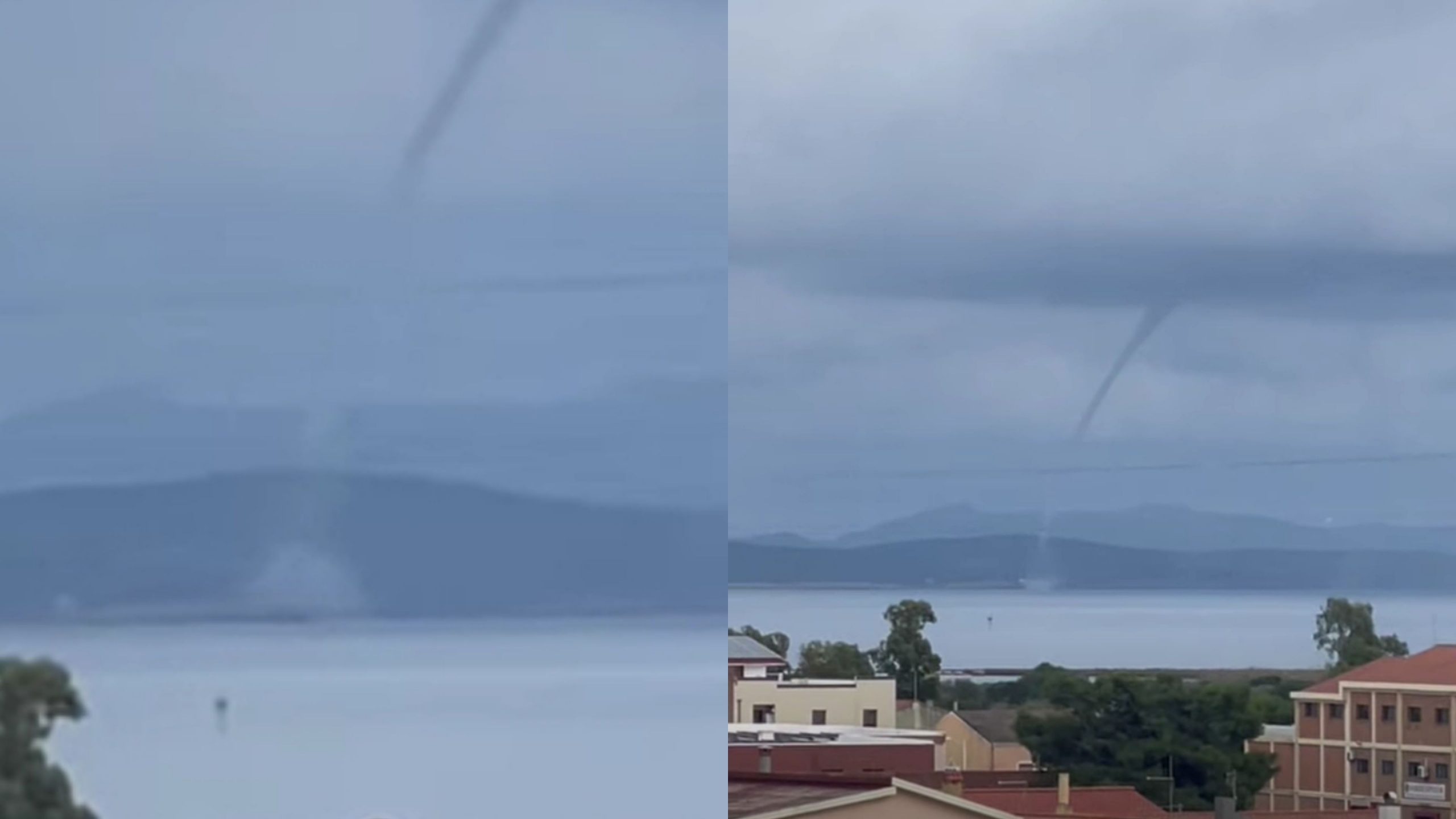 Nuovi fenomeni vorticosi nel Sulcis Iglesiente: dopo la nube a imbuto di ieri, ecco la tromba marina