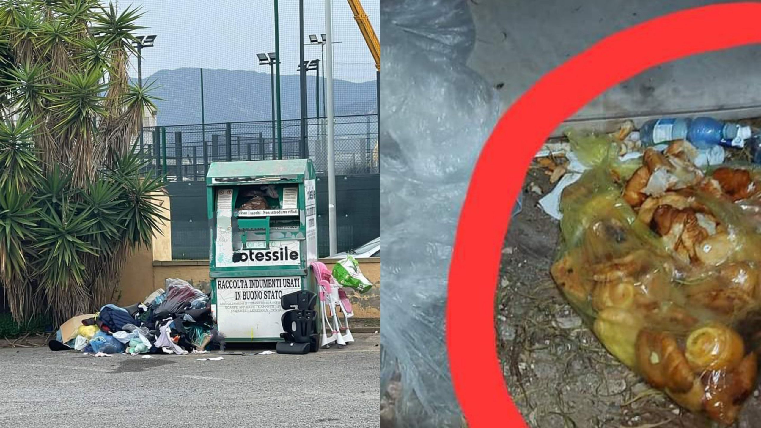 Capoterra, contenitore per la raccolta degli abiti usati scambiato per discarica