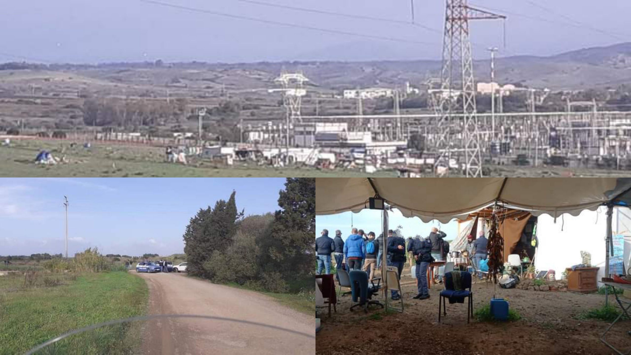 Selargius, via gli occupanti dai terreni del Tyrrhenian Link: sgombero in atto a Sa Barracca de su Padru