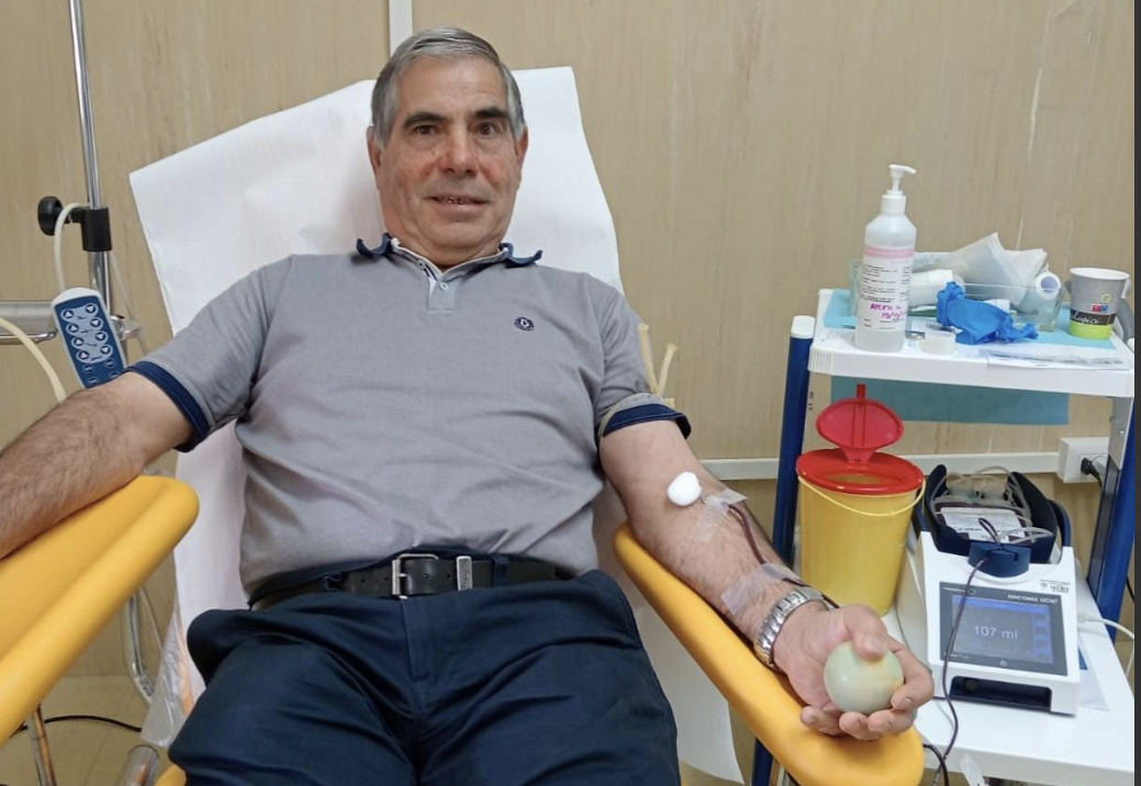 Mario Deidda di Isili, donatore costante da 50 anni: oggi la sua ultima “volta”, a gennaio compirà 70 anni