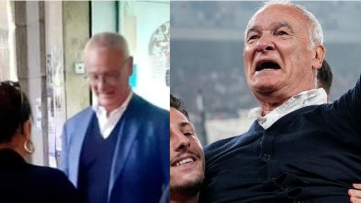 Cagliari, Claudio Ranieri nuovamente in città: passeggiata sotto i portici di via Roma tra selfie e abbracci