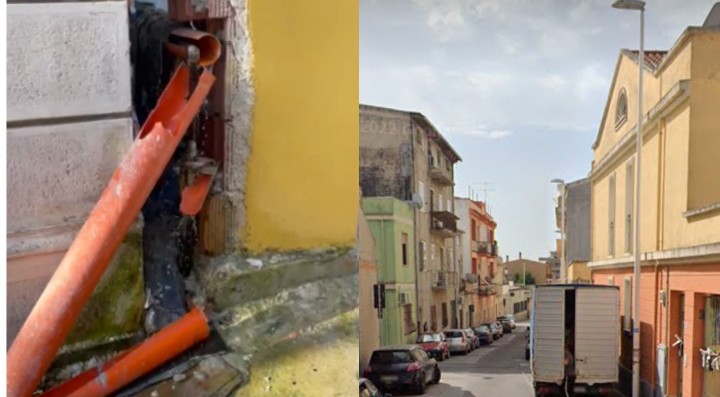 Cagliari, ingente perdita idrica in via dell’Abbondanza