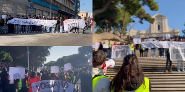 “Vogliamo i fatti”: mille studenti in marcia a Cagliari per andare a scuola senza morire