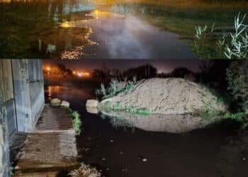 Capoterra, passerella nell’acqua per chi deve transitare tra Maddalena e Picciau
