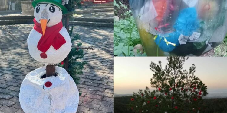 Sinnai, decorazioni natalizie spazzate via dai vandali: cittadini volontari all’opera