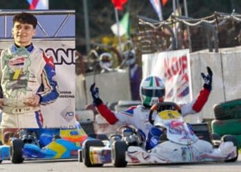 Guspini, ancora sul podio il giovane pilota sardo Julian Leo