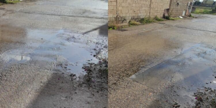 Elmas, in via Corbino l’ennesima perdita idrica