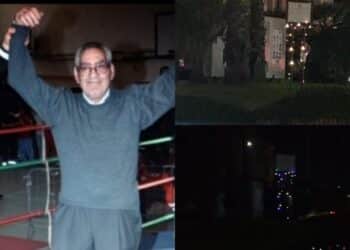 Monserrato, piazza Fortunato Manca illuminata dal cuore delle figlie