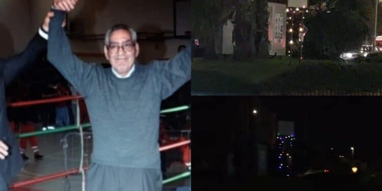 Monserrato, piazza Fortunato Manca illuminata dal cuore delle figlie