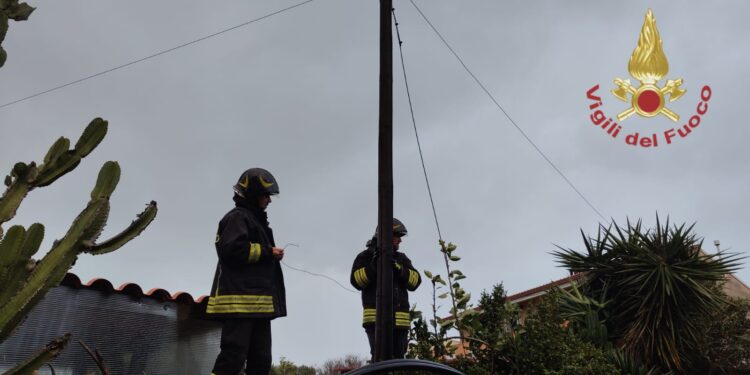 Maltempo in Sardegna: boom di chiamate ai Vigili del Fuoco