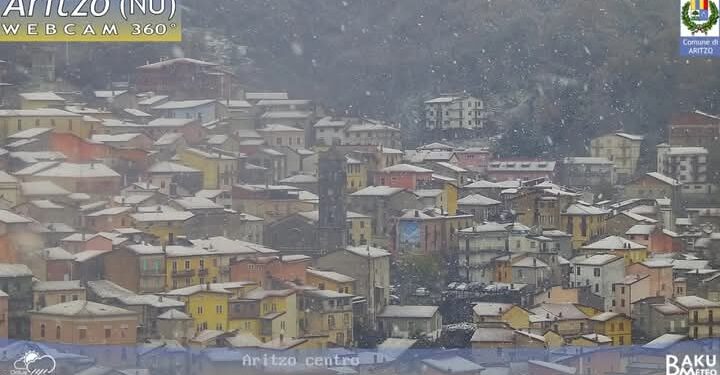 Neve nei centri più alti della Sardegna e temperature sotto zero