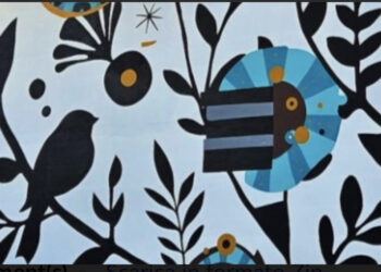 Cagliari, l’aeroporto Mameli accoglie il Tree of Life: il nuovo murale di Giorgio Casu