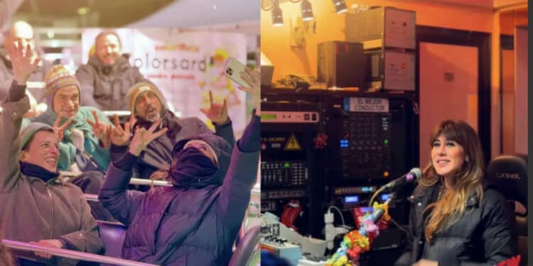 Al luna park di Cagliari una visita speciale: Virginia Raffaele tra giostre e consolle