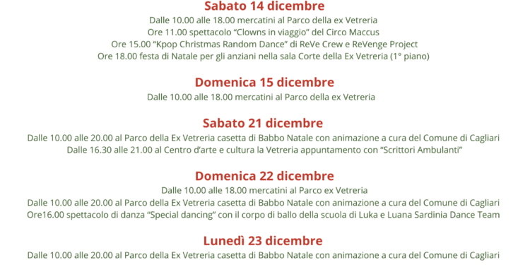 La magia del Natale a Pirri: eventi, mercatini e divertimento per tutti, ecco i tantissimi eventi previsti