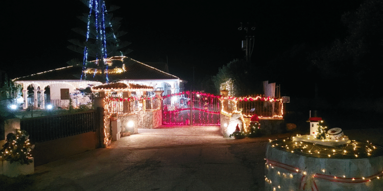 Concorso Migliori Luminarie in Sardegna 2024: Casa Piredda-Dessì a San Giovanni Suergiu