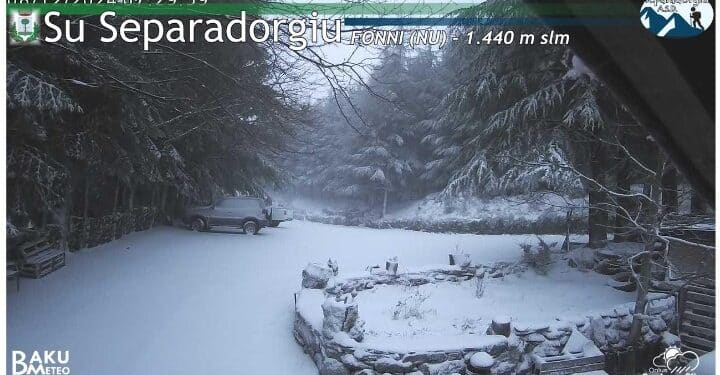 Previsioni rispettate: ecco la prima neve in Sardegna
