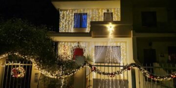 Concorso Migliori Luminarie in Sardegna 2024: Casa Alfieri ad Assemini