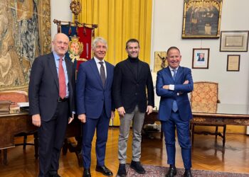 Cagliari, Zedda incontra il ministro Abodi a Palazzo civico: esposto il progetto del nuovo stadio e del palazzetto dello Sport