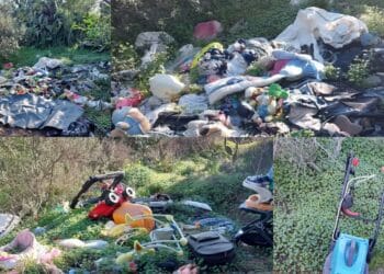 Capoterra, una discarica abusiva nella comunità montana
