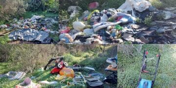 Capoterra, una discarica abusiva nella comunità montana