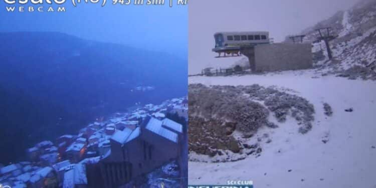 Previsioni rispettate, -4 gradi nelle vette più alte del cuore dell’Isola: ecco la neve