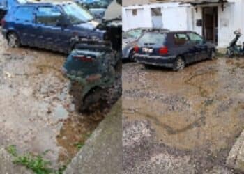 Cagliari, fogne saltate e liquami in piazza Pigafetta