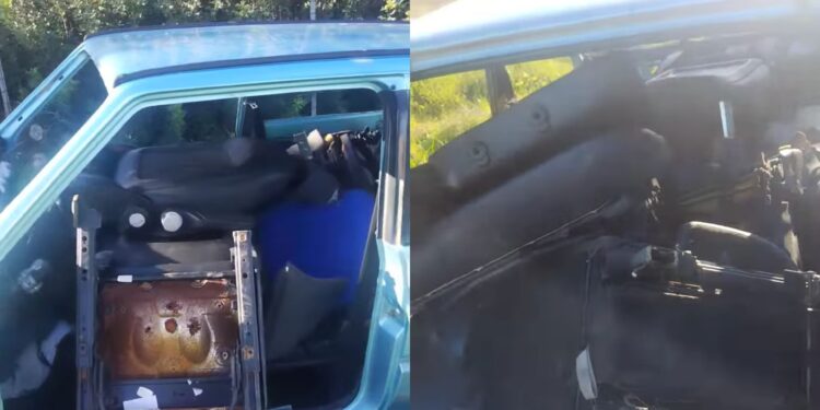 Assemini, raid di vandali nella notte: auto smontate e saccheggiate