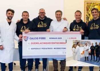 Pirri, un goal per i bambini che stanno vivendo un’esperienza in ospedale