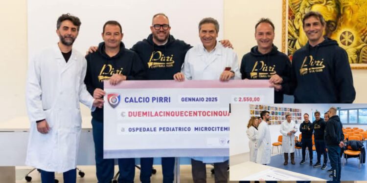 Pirri, un goal per i bambini che stanno vivendo un’esperienza in ospedale