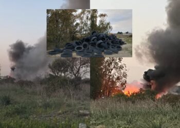 Selargius, il rogo delle gomme abbandonate scatena l’ira dei residenti: “Ora più telecamere”