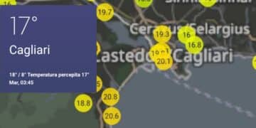 Una strana, tiepida notte invernale: oltre 20 gradi registrati nel capoterrese