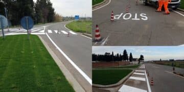 Sanluri, nuova segnaletica orizzontale lungo l’ingresso della provinciale da San Gavino