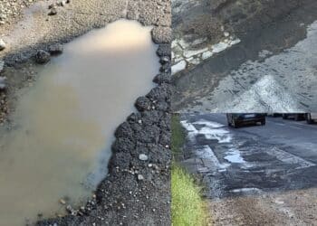 Monserrato, asfalto deformato anche a causa delle perdite idriche