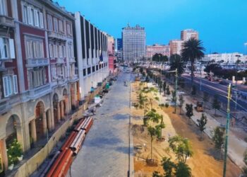 Cagliari, si avvicina la riapertura di via Roma e piazza Matteotti: giù il velo la prossima settimana