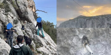 Baunei, cavi volanti, abusivi e pericolosi, colte sul fatto due persone mentre bucavano la roccia nell’area Sic: sanzionate