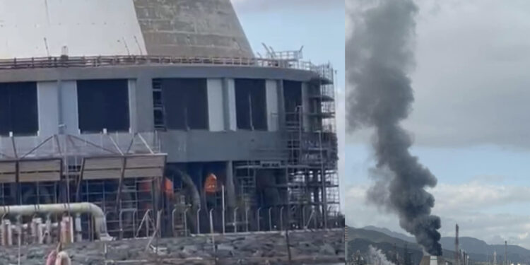 Sarroch, incendio nella zona industriale, al lavoro le squadre per contenere le fiamme