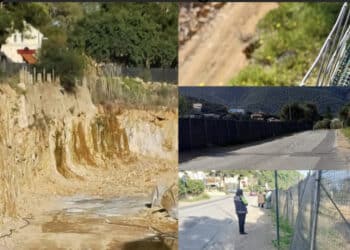 Capoterra, pericolo a Poggio dei Pini: la strada che costeggia il lago, interessato dai lavori, è delimitata solo con una rete
