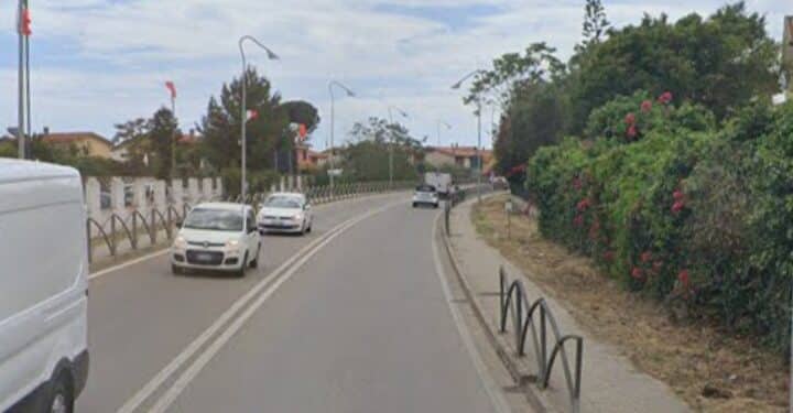 Capoterra, inversione di marcia pericolosa nella deviazione fra la rotonda di Rio San Girolamo-Su Loi