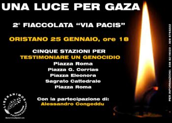 Una Luce per Gaza, seconda edizione della Fiaccolata “Via Pacis”