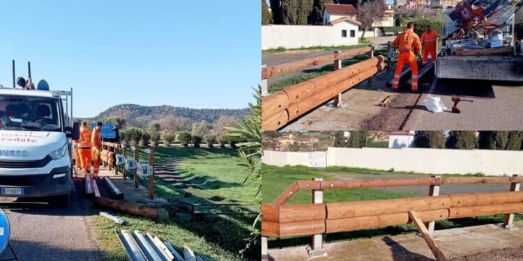 Collinas, la sicurezza stradale passa dal guardrail: installate nuove barriere