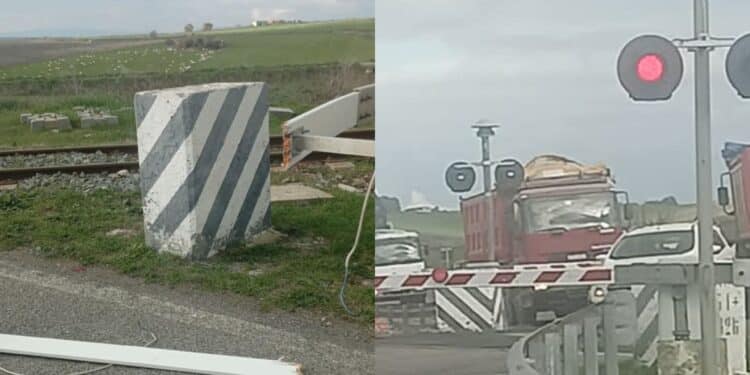Suelli, le sbarre del passaggio a livello non si abbassano, automobilista rischia di essere travolto dal treno in corsa