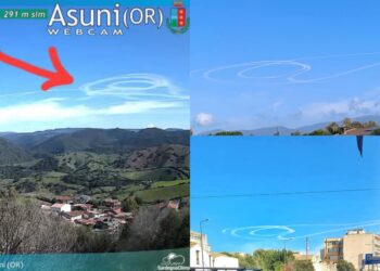 Graffiti nei cieli sardi ben visibili da Quartu all’Ogliastra: le teorie più bizzarre