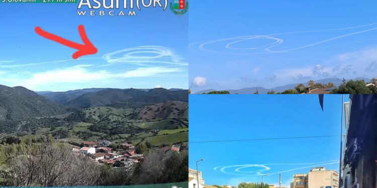Graffiti nei cieli sardi ben visibili da Quartu all’Ogliastra: le teorie più bizzarre