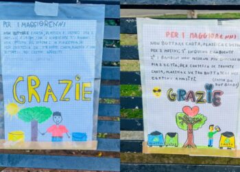 Cagliari: Emilia e Francesca a 8 anni ripuliscono da cartacce e vetri rotti la piazzetta di Genneruxi
