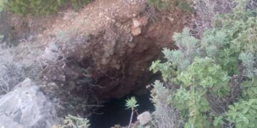 Si apre una grossa voragine: stop alle escursioni sulla strada per Buggerru